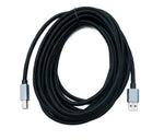USB 3.0 Kabel 5 m Typ B Stecker zu Typ A Stecker geflochten | System-S