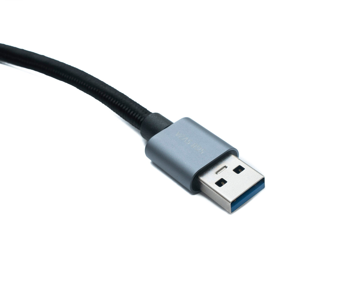 USB 3.0 Kabel 5 m Typ B Stecker zu Typ A Stecker geflochten | System-S