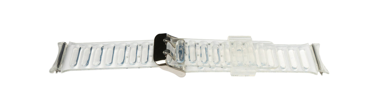 Armband 20 mm aus TPU für Samsung Galaxy Watch 5 4 Smartwatch Transparent Weiß | System-S