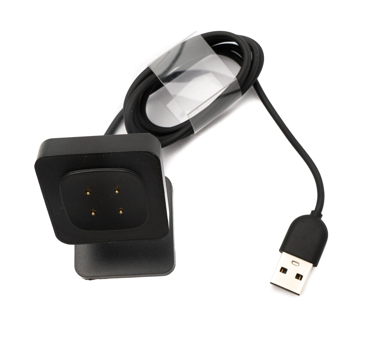 USB 2.0 Kabel 93 cm Ladestation für Fitbit Versa 4 3 Sense 2 1 in Schwarz | System-S
