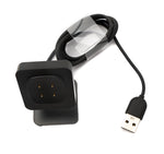 USB 2.0 Kabel 93 cm Ladestation für Fitbit Versa 4 3 Sense 2 1 in Schwarz | System-S