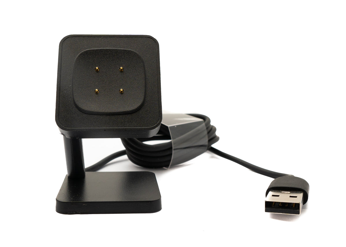 USB 2.0 Kabel 93 cm Ladestation für Fitbit Versa 4 3 Sense 2 1 in Schwarz | System-S