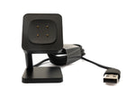 USB 2.0 Kabel 93 cm Ladestation für Fitbit Versa 4 3 Sense 2 1 in Schwarz | System-S