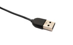 USB 2.0 Kabel 93 cm Ladestation für Fitbit Versa 4 3 Sense 2 1 in Schwarz | System-S
