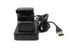 USB 2.0 Kabel 120 cm Ladestation für Fitbit Charge 4 Smartwatch in Schwarz | System-S