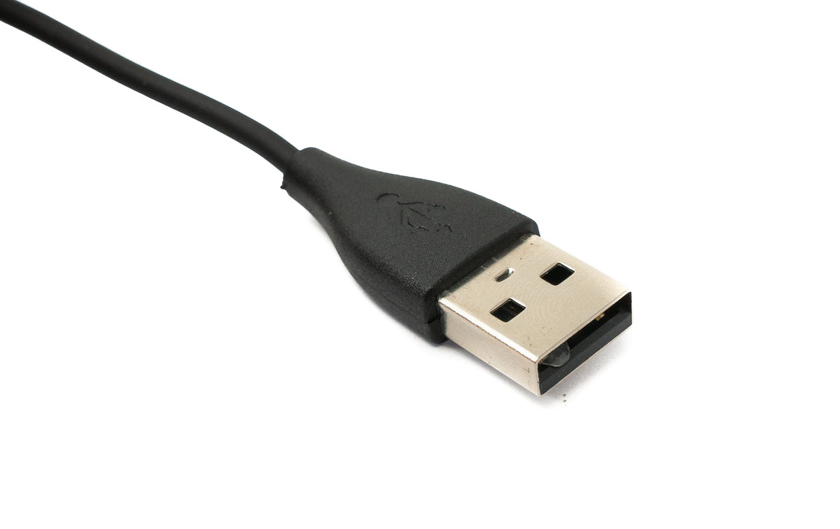USB 2.0 Kabel 120 cm Ladestation für Fitbit Charge 3 Smartwatch in Schwarz | System-S