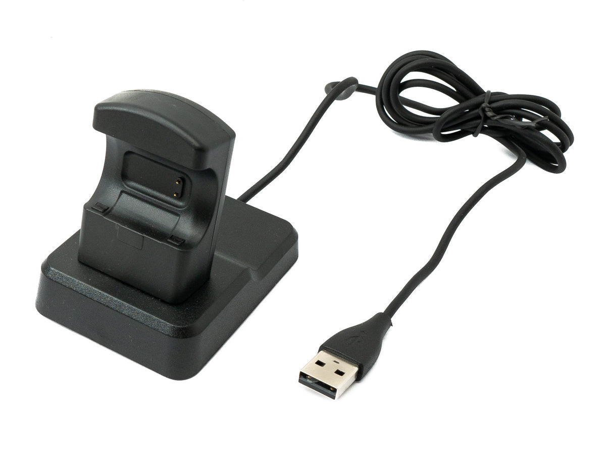 USB 2.0 Kabel 120 cm Ladestation für Fitbit Charge 3 Smartwatch in Schwarz | System-S