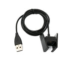 USB 2.0 Kabel 99 cm Ladekabel für Fitbit Charge 2 Smartwach in Schwarz | System-S