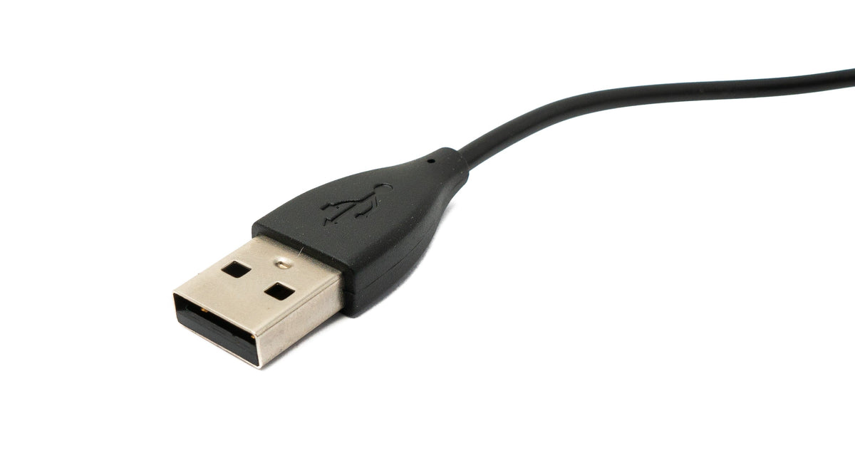 USB 2.0 Kabel 99 cm Ladekabel für Fitbit Charge 2 Smartwach in Schwarz | System-S