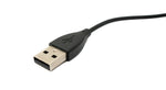 USB 2.0 Kabel 99 cm Ladekabel für Fitbit Charge 2 Smartwach in Schwarz | System-S