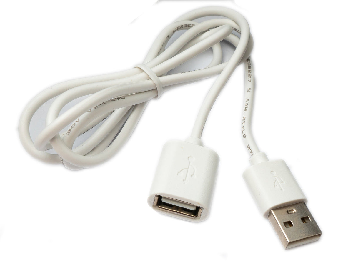 USB 2.0 Kabel 96 cm Ladekabel für Huawei Honor Band 5i Smartwatch Weiß | System-S