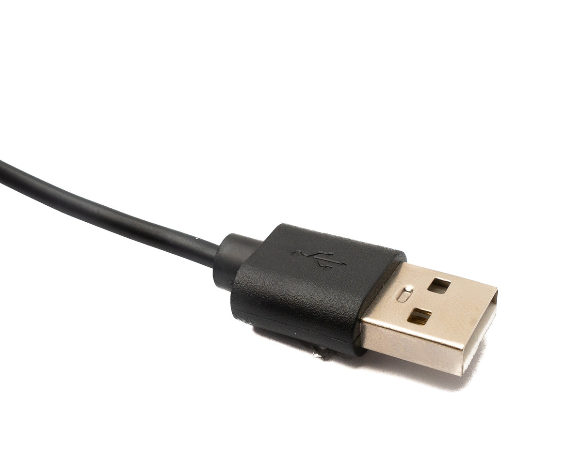 USB 2.0 Kabel 75 cm Ladestation für Huawei Honor S1 Smartwatch in Schwarz | System-S