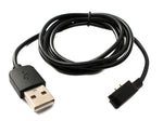 USB 2.0 Kabel 100 cm Ladekabel für Xiaomi Haylou LS05 Solar LS05 in Schwarz | System-S
