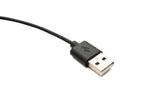 USB 2.0 Kabel 100 cm Ladestation für Xiaomi Haylou RS3 LS04 Smartwatch Schwarz | System-S