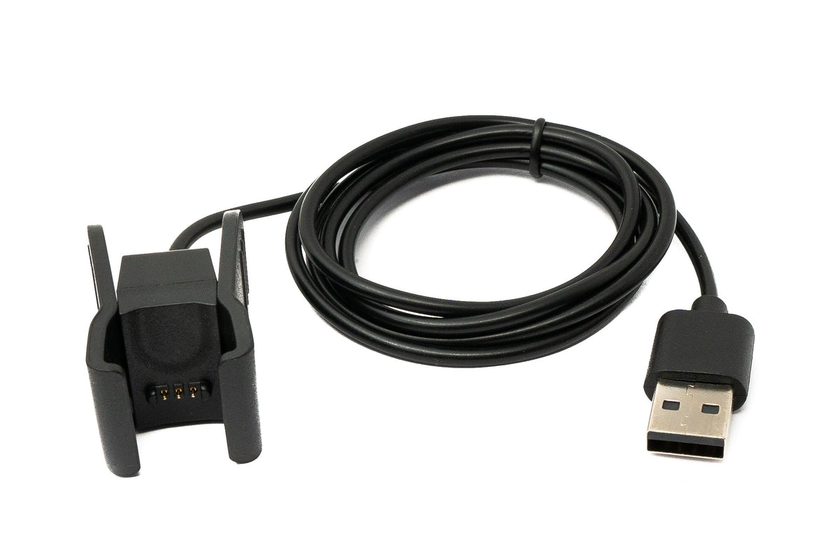 USB 2.0 Kabel 100 cm Ladekabel für Amazon Halo 2 View Smartwatch in Schwarz | System-S