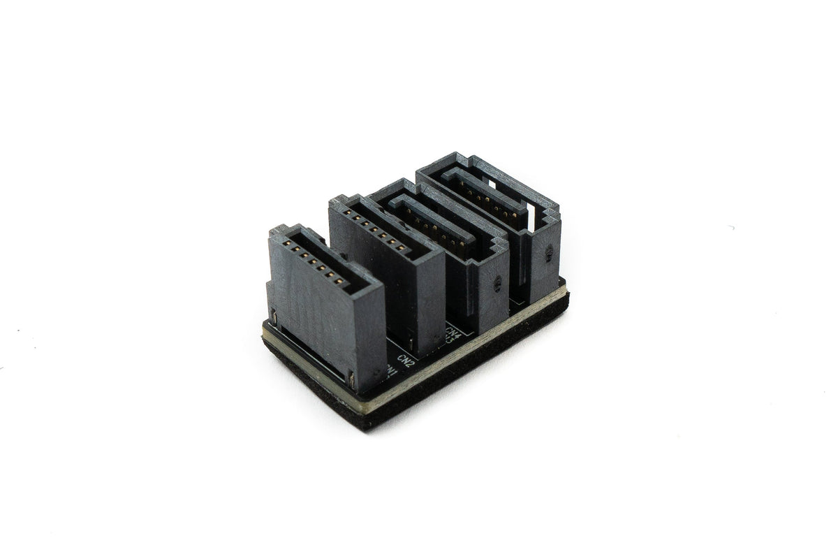 SATA UTurn Adapter 2x 7Pin Buchse zu 2x Stecker Kabel 360° für Mainboard SSD HDD | System-S