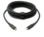 USB 3.2 Gen 2 Kabel 5 m Typ C Stecker zu Stecker in Schwarz | System-S