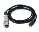 Audio Kabel 1,5 m 3.5 mm Klinke Buchse zu XLR 3 polig Buchse AUX Schwarz | System-S