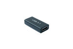 USB 3.1 Adapter Typ C Buchse zu 3.0 A Buchse Adapter 5 Gbit/s in Schwarz | System-S