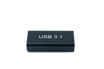 USB 3.1 Adapter Typ C Buchse zu 3.0 A Buchse Adapter 5 Gbit/s in Schwarz | System-S