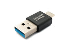 USB 3.1 Adapter Typ C Stecker zu 3.0 A Stecker Adapter 5 Gbit/s in Schwarz | System-S