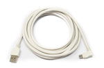 USB 2.0 Kabel 3 m Typ A Stecker zu Mini B Stecker Winkel in Weiß | System-S