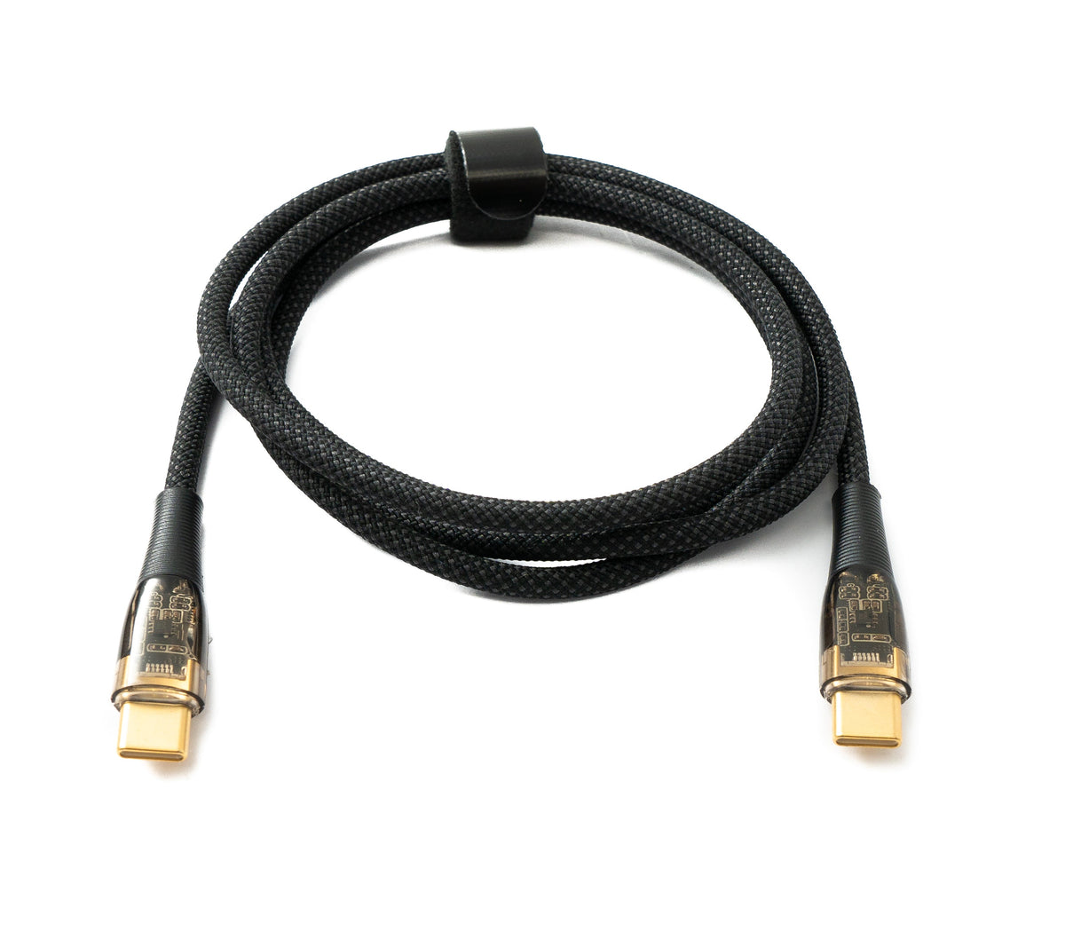USB 3.1 Gen 2 Typ C Kabel 120 cm Stecker zu Stecker 10 Gbit/s 100W Schwarz | System-S