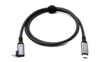 USB4 USB 100 cm Kabel Typ C Stecker zu Stecker Winkel 40 Gbit/s 240 W USB 4.0 Kabel | System-S