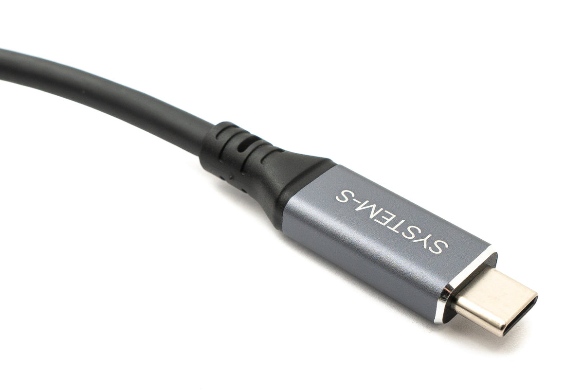 USB4 USB 150 cm Kabel Typ C Stecker zu Stecker Winkel 40 Gbit/s 240 W USB 4.0 Kabel | System-S