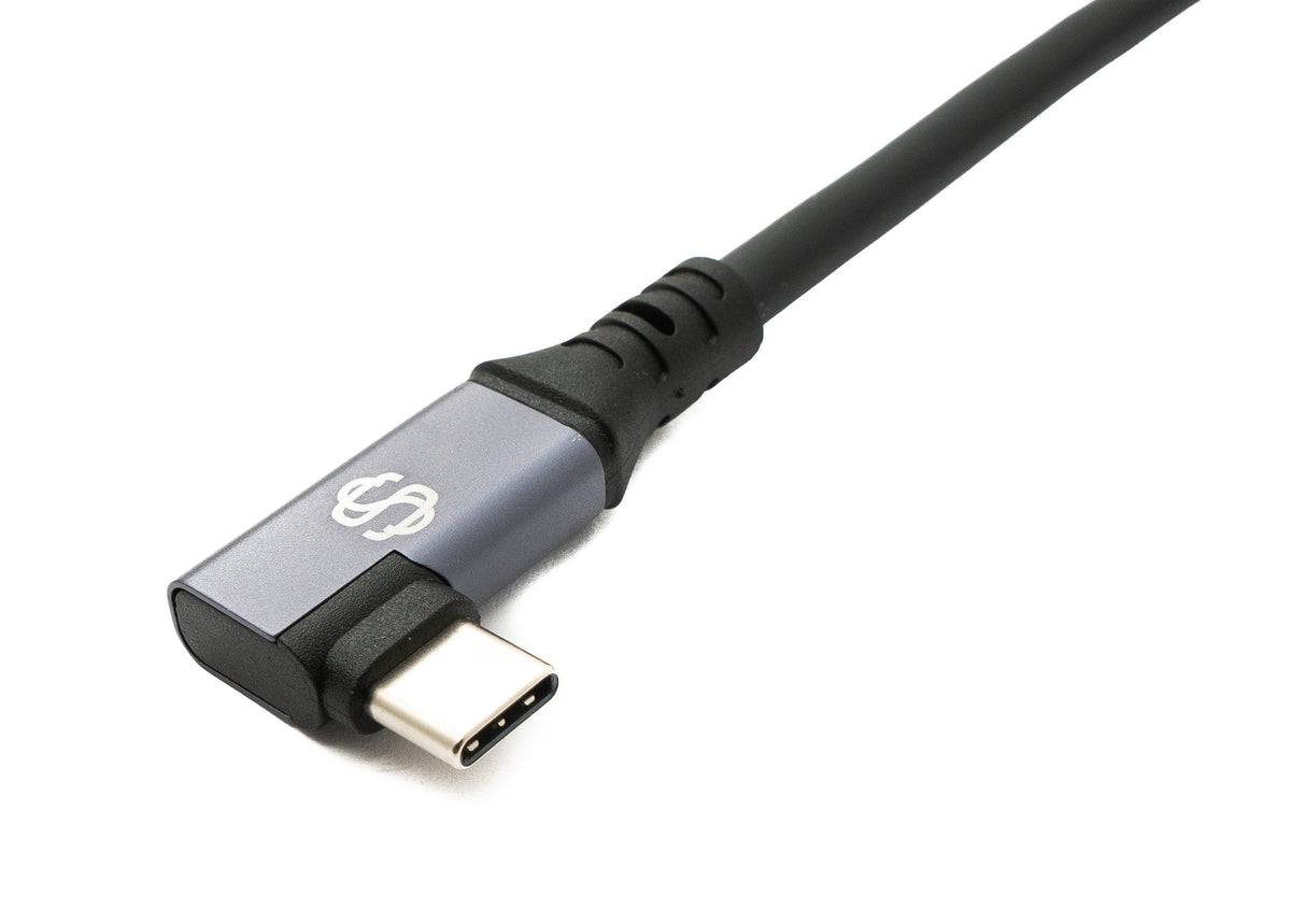 USB4 USB 150 cm Kabel Typ C Stecker zu Stecker Winkel 40 Gbit/s 240 W USB 4.0 Kabel | System-S