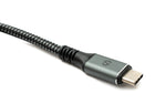 USB4 USB 50 cm Kabel Typ C Stecker zu Stecker geflochten 40 Gbit/s 240 W USB 4.0 Kabel | System-S