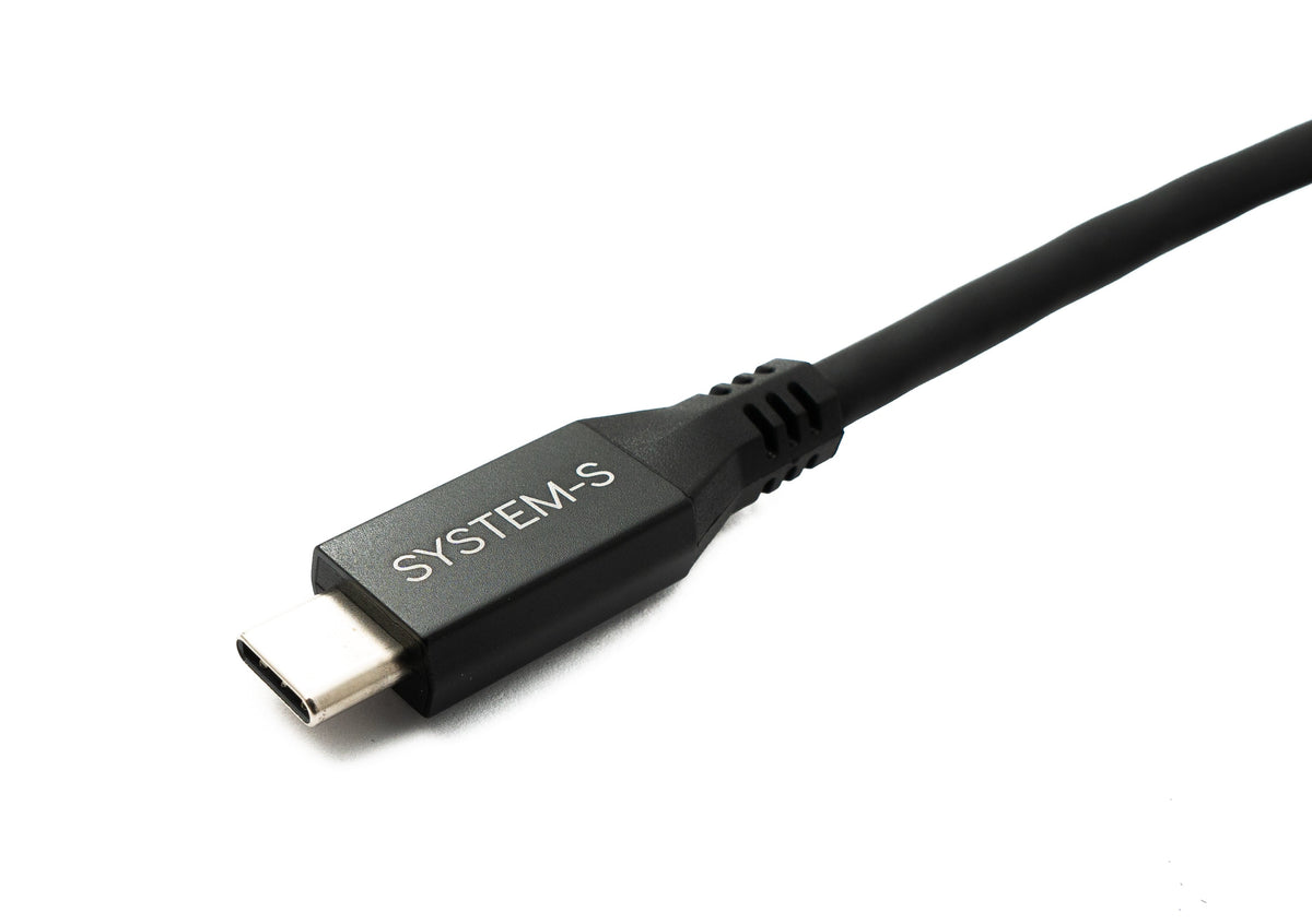 USB4 USB 50 cm Kabel Typ C Stecker zu Stecker 40 Gbit/s 240 W USB 4.0 Kabel | System-S