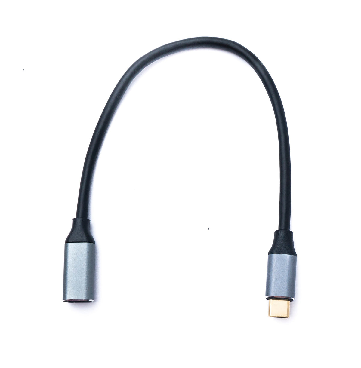 USB 3.2 Gen 2 Kabel 25 cm Typ C Stecker zu Buchse 20 Gbit/s 100 W 20 A | System-S