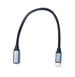 USB 3.2 Gen 2 Kabel 25 cm Typ C Stecker zu Buchse 20 Gbit/s 100 W 20 A | System-S