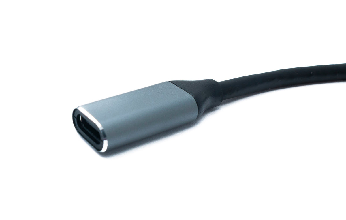 USB 3.2 Gen 2 Kabel 25 cm Typ C Stecker zu Buchse 20 Gbit/s 100 W 20 A | System-S
