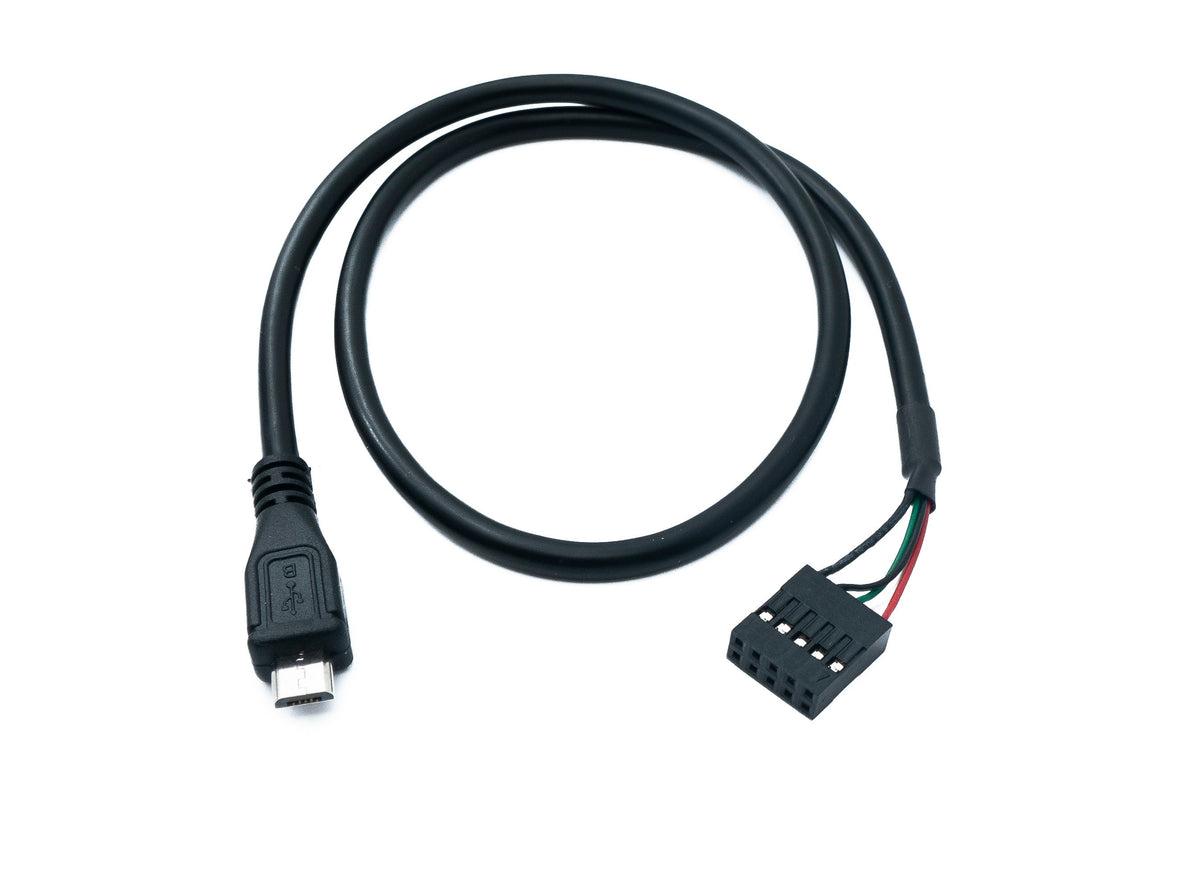 USB 2.0 Kabel 50 cm Micro B Stecker zu 9 Pin Dupont Buchse 9Pin Buchse | System-S