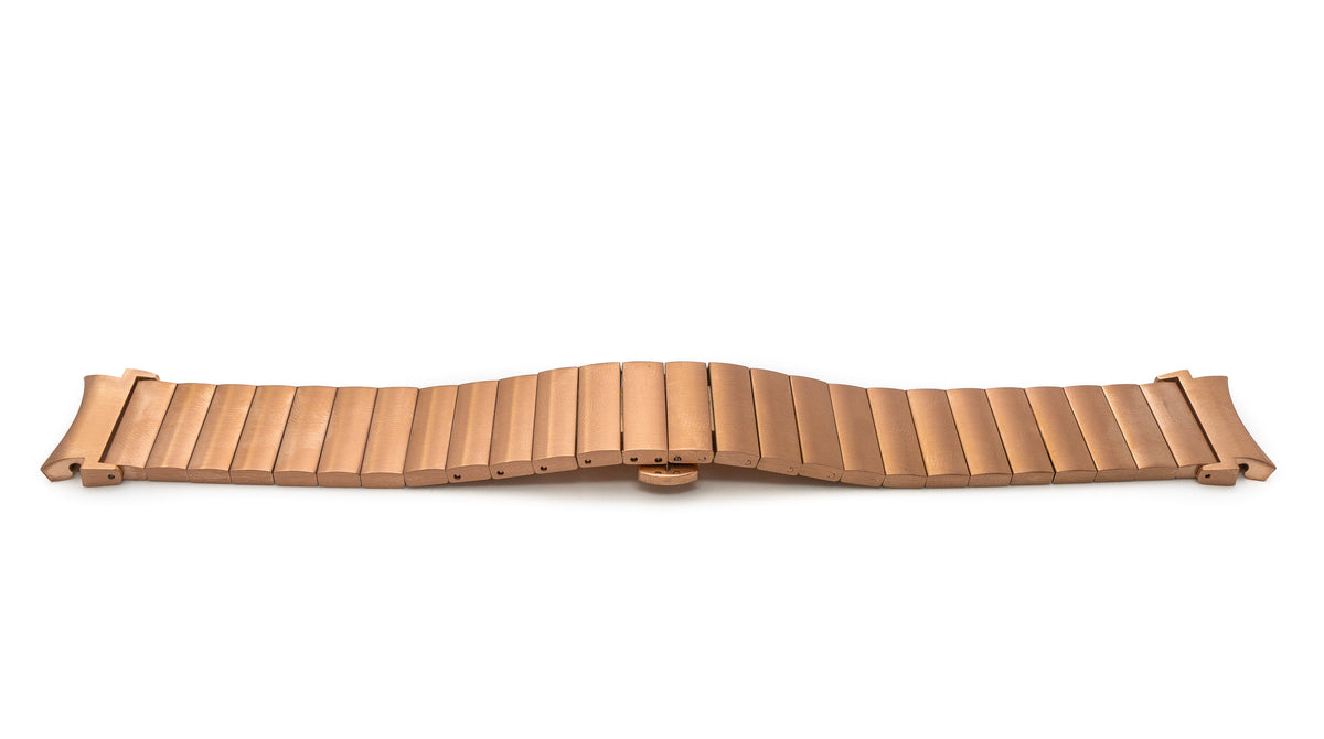 Armband 20 mm aus Metall für Samsung Galaxy Watch 4 Smartwatch in Rosa | System-S