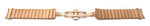 Armband 20 mm aus Metall für Samsung Galaxy Watch 4 Smartwatch in Rosa | System-S