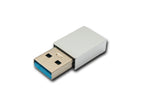 USB 3.1 Adapter Typ C Buchse zu 3.0 A Stecker 5 Gbit/s 100W in Anthrazit | System-S