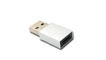 USB 3.1 Adapter Typ C Buchse zu 3.0 A Stecker 5 Gbit/s 100W in Anthrazit | System-S