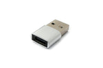USB 3.1 Adapter Typ C Buchse zu 2.0 Typ A Stecker in Anthrazit | System-S