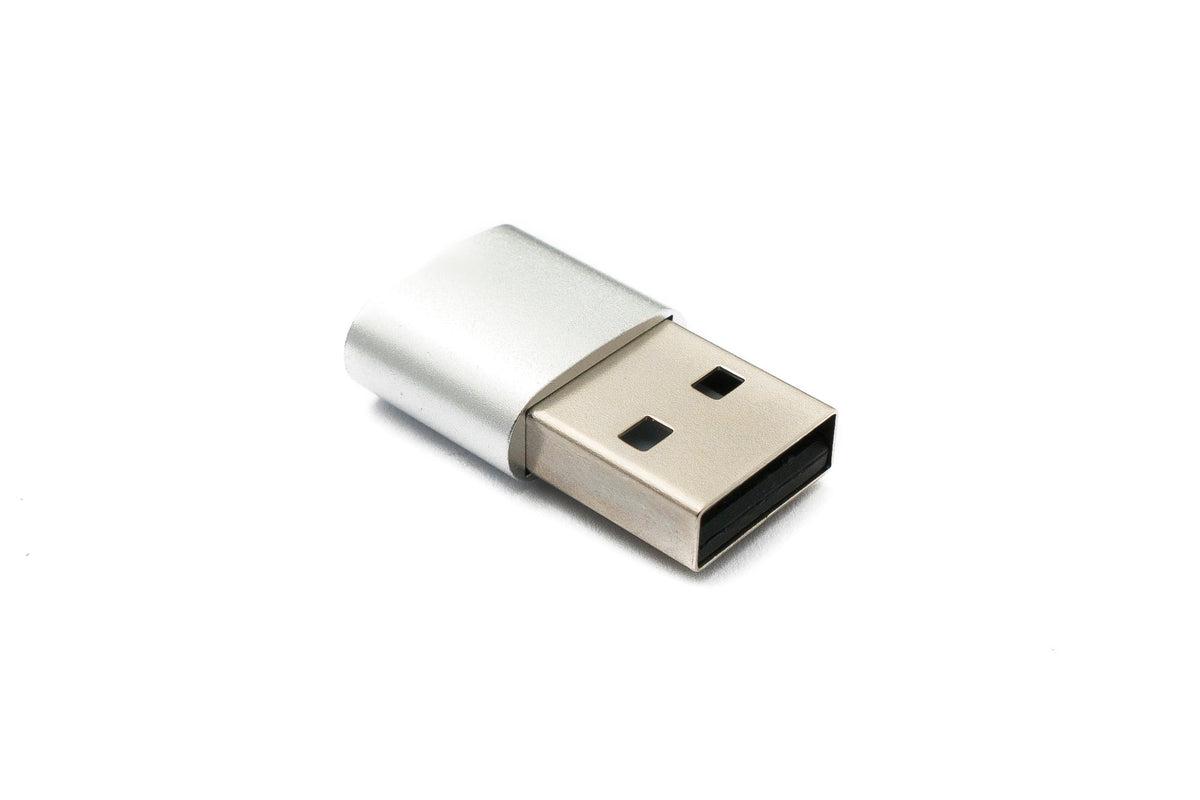USB 3.1 Adapter Typ C Buchse zu 2.0 Typ A Stecker in Anthrazit | System-S