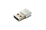USB 3.1 Adapter Typ C Buchse zu 2.0 Typ A Stecker in Anthrazit | System-S