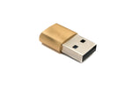USB 3.1 Adapter Typ C Buchse zu 2.0 Typ A Stecker in Rosa Gelb | System-S