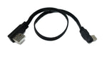 USB 3.1 Kabel 30 cm Typ C Stecker zu 2.0 Typ A Stecker Flachkabel Winkel | System-S