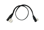 USB 3.1 Kabel 30 cm Typ C Stecker zu 2.0 Typ A Stecker Flachkabel Winkel | System-S