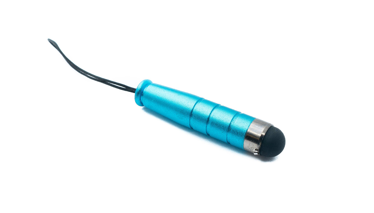 Mini Stylus Touch Pen kapazitiver Bildschirm Eingabe Stift in Hellblau für Smartphone Tablet | System-S