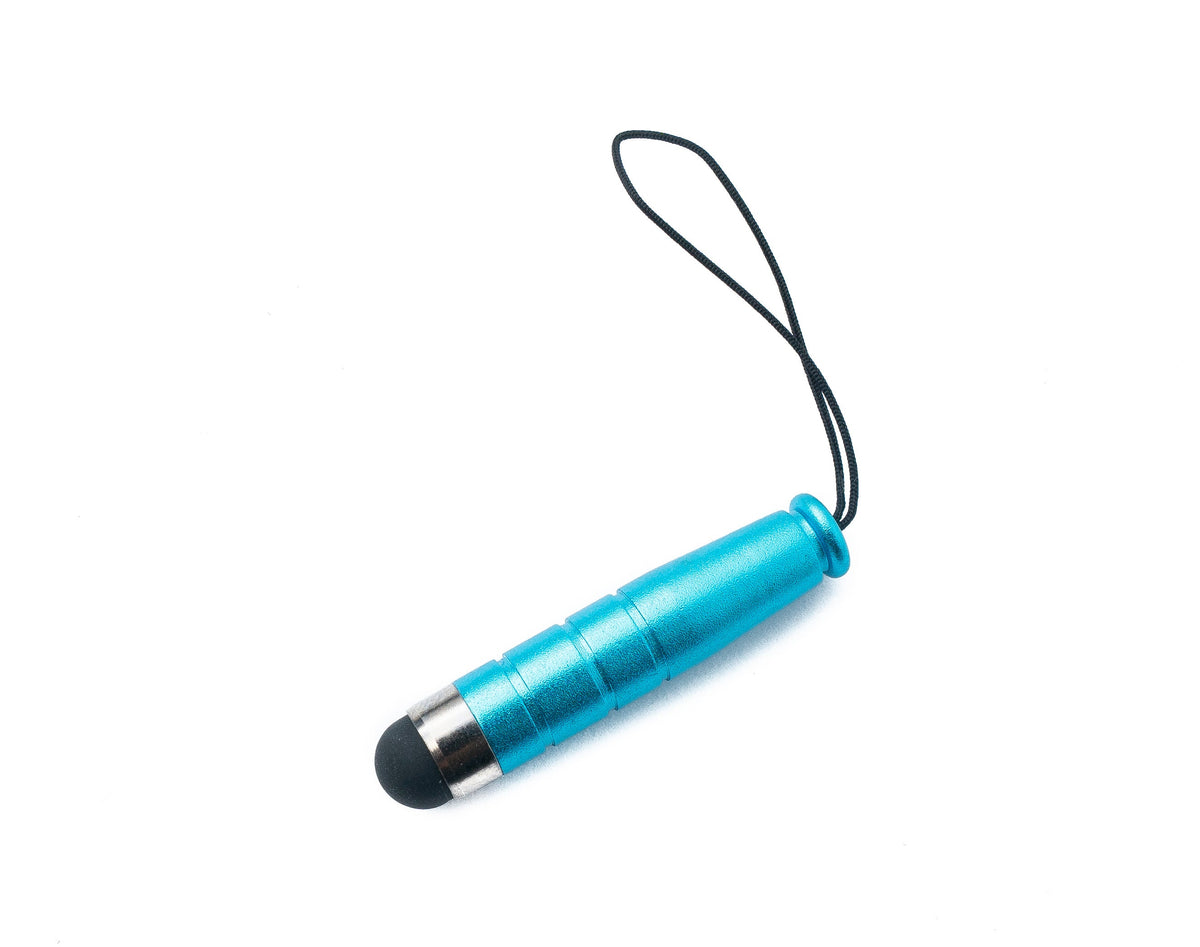 Mini Stylus Touch Pen kapazitiver Bildschirm Eingabe Stift in Hellblau für Smartphone Tablet | System-S