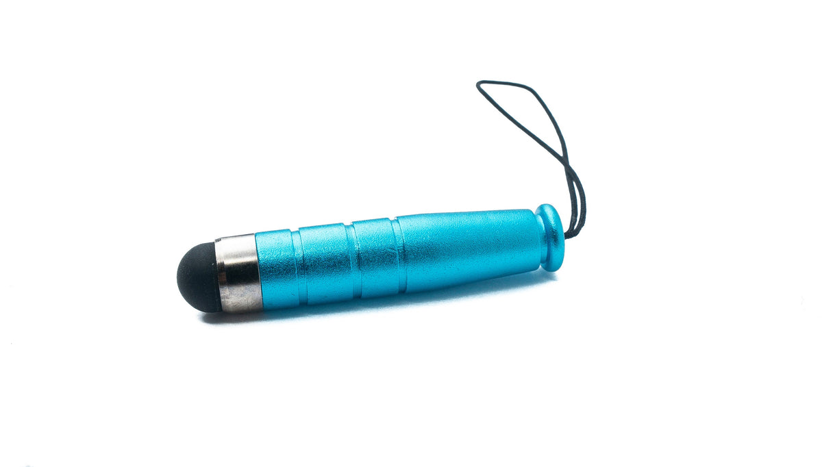 Mini Stylus Touch Pen kapazitiver Bildschirm Eingabe Stift in Hellblau für Smartphone Tablet | System-S