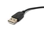 USB 2.0 Kabel 30 cm Mini B Buchse zu Typ A Stecker in Schwarz | System-S